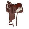 Synthetic Brown Western Horse Saddle Tack 16