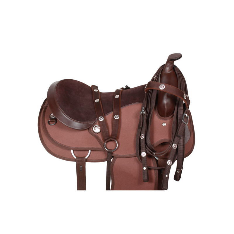 Texas Star Synthetic Western Horse Saddle Tack 17