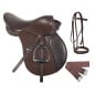 Premium All Purpose Brown Leather English Jumping Saddle Narrow