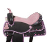 Kids Pink Synthetic Western Pony Saddle Package 12