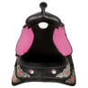 Pink Western Synthetic Star Horse Saddle 14 17