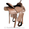 Tooled Leather Western Trail Horse Saddle Free Tack 17