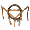 Brown Western Pleasure Trail Horse Leather Saddle 17