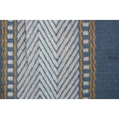 Blue White Tan Premium Quality Wool Fleece Western Saddle Pad