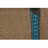 Lt Brown Blue Black Premium Wool Fleece Western Saddle Pad