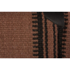 Brown Black White Premium Wool Fleece Western Saddle Pad
