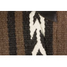 Brown Black w/White  Arrow Pattern Wool Western Horse Saddle Pad