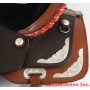 15-17 Stunning Two Tone Saddle With Red Trimming Tack
