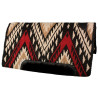 Black with Tan and Red Quality NZ Wool Western Horse Saddle Pad