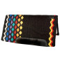 Black & Rainbow Color Heavy Duty Wool Western Horse Saddle Pad