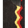 Black & Rainbow Color Heavy Duty Wool Western Horse Saddle Pad