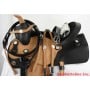 Natural Two Tone Western Trail Saddle W Tack.