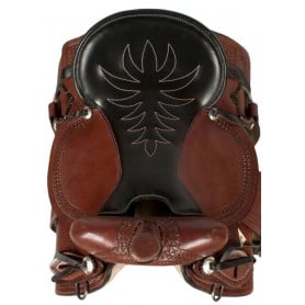 Old West Comfortable Trail Horse Leather Saddle 17