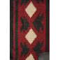 Red, Black & Cream Heavy Duty NZ Wool Western Horse Saddle Pad