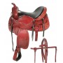 Mahogany Western Trail Horse Leather Saddle 17