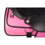Pink  Black Western Synthetic Horse Saddle Tack 17