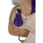 Purple Zebra Western Barrel Racing Horse Saddle 15 16