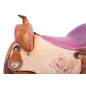 Pink Inlay Western Barrel Racing Horse Saddle Tack 16