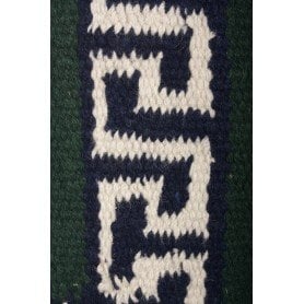 B2002D Green New Zealand Wool W Border Show Saddle Blanket