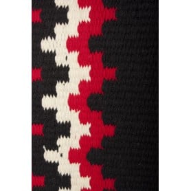 Black W Pattern Show Saddle Blanket