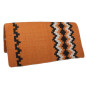 New Zealand Wool Orange W Design Saddle Show Blanket