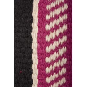 Black W Pink Premium Wool Show Saddle Blanket