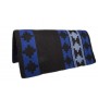 Black/Blue Premium Wool Show Saddle Blanket