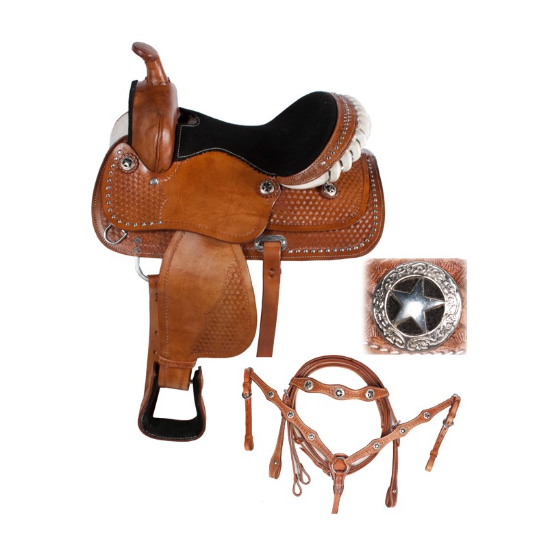 Details about   New Leather Western Saddle 12" To 18" Inch Barrel Racing Horse Saddle Size: 