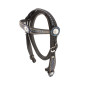 Sale Black Show Leather Headstall Reins Breast Collar Bling