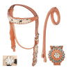 Hair On Hide Headstall Reins Horse Tack On Sale