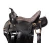 Black Gaited Horse Western Leather Saddle 17