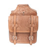 Extra Large Tan Carved Western Leather Horse Saddle Bags