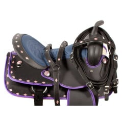 Purple Synthetic Western Horse Saddle Tack Pad 14 15