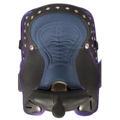 Purple Synthetic Western Horse Saddle Tack Pad 14 15