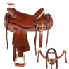 A Fork Ranch Work Leather Horse Saddle 16 18