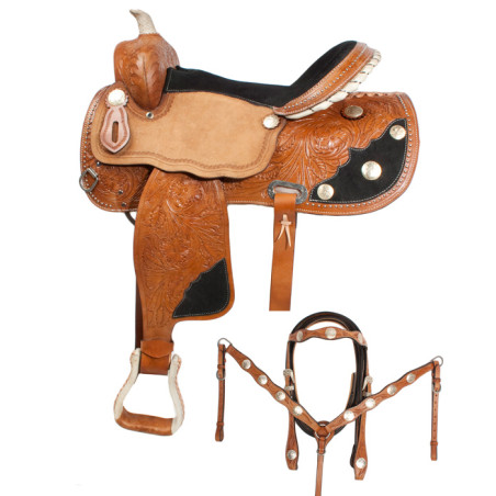Sale Western Barrel Racing Horse Saddle Tack Set 15
