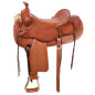 Ranch Work Roping Style Leather Horse Saddle 16 17