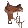 Brown Texas Star Western Horse Show Saddle 16 17