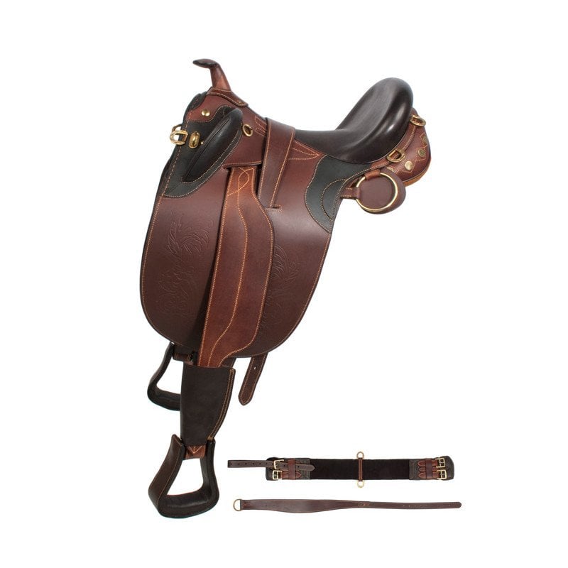 Brown Comfortable Australian Leather Horse Saddle 16 17