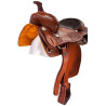 Western Pleasure Leather Horse Saddle Tack 17
