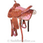 Barrel Racing Saddle Pink Ostrich Seat & Tack New 16