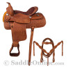 Western Leather Barrel Horse Saddle Sale Tack 14 15 16