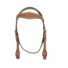 New Western Horse Premium Leather Crystal Headstall Set