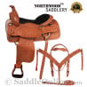Texas Star Hand Carved Western Horse Saddle 17
