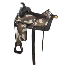 16 17 18 Camouflage Camo Synthetic Horse Saddle Tack