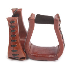 Durable Western Leather Horse Saddle Stirrups