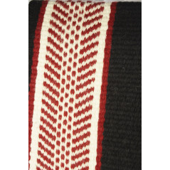 New Zealand Wool Black Red And White Show Blanket