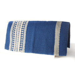 Premium Wool Blue And White Show Blanket