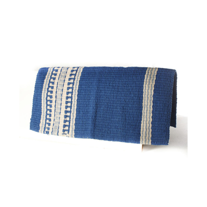 Premium Wool Blue And White Show Blanket