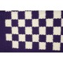 Purple And White Checkered Reversible Show Blanket